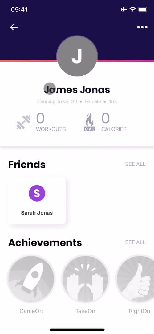 Adding a friend screenshot