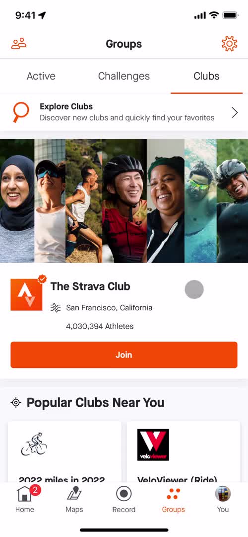 Joining a group on Strava video thumbnail