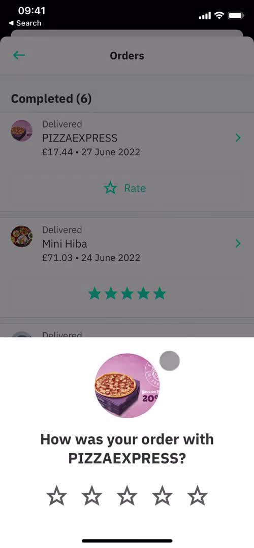 Leaving a review on Deliveroo video thumbnail