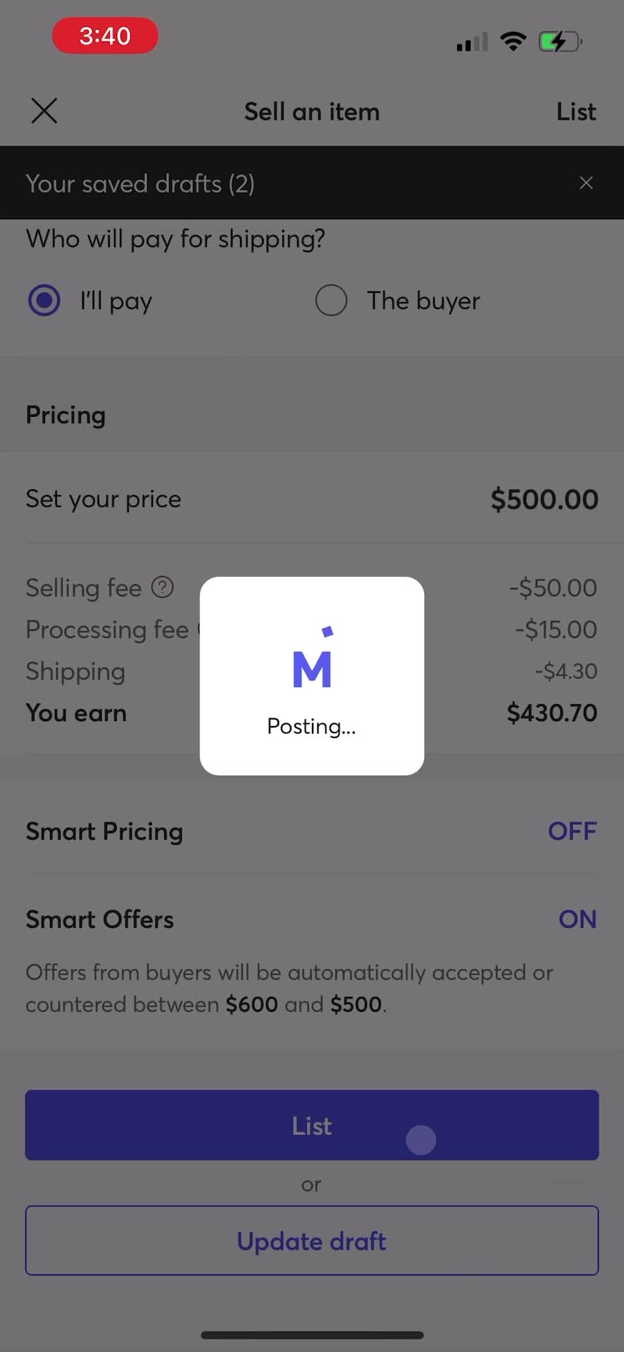 Listing a product on Mercari video thumbnail