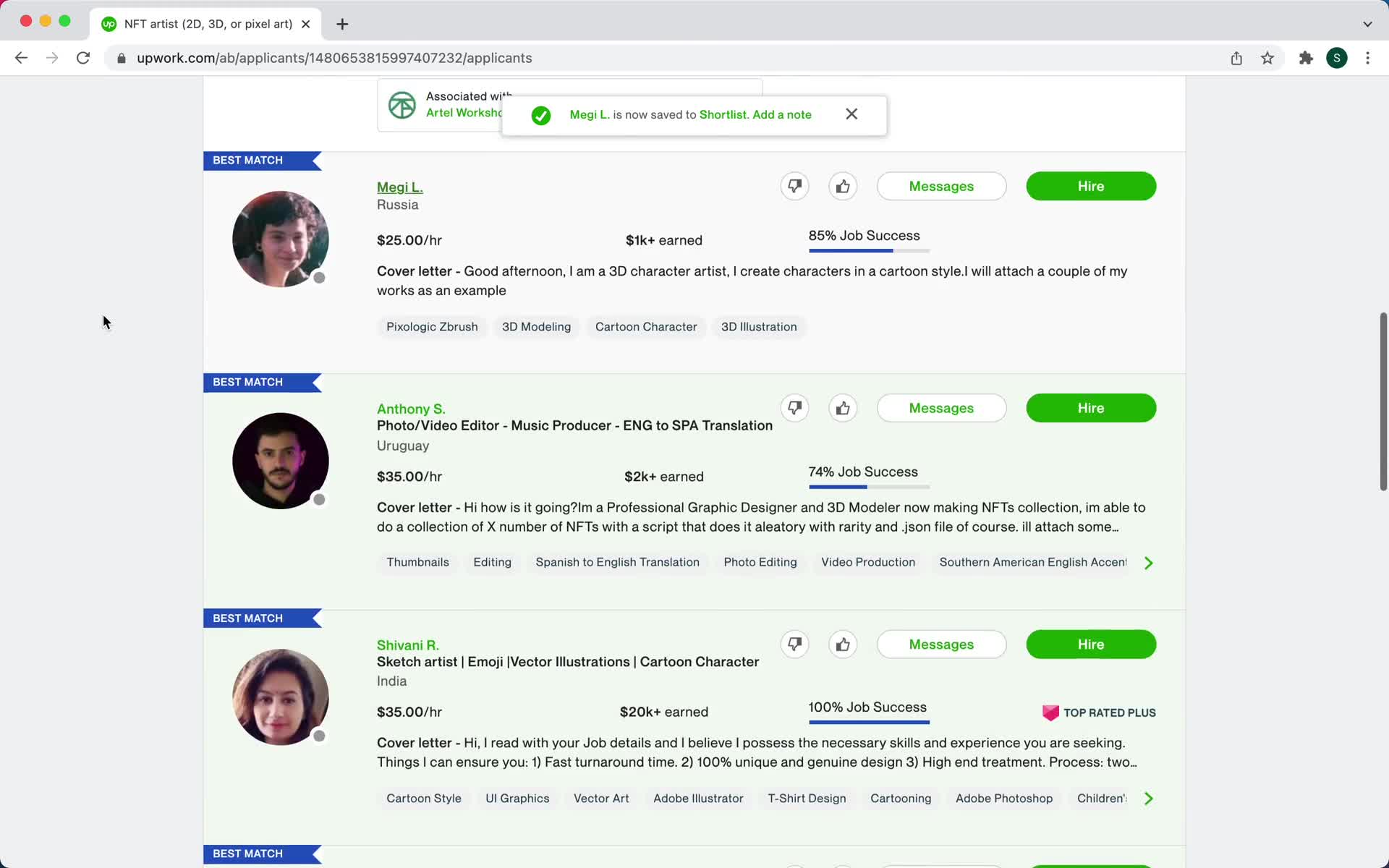 Managing applications on Upwork video thumbnail