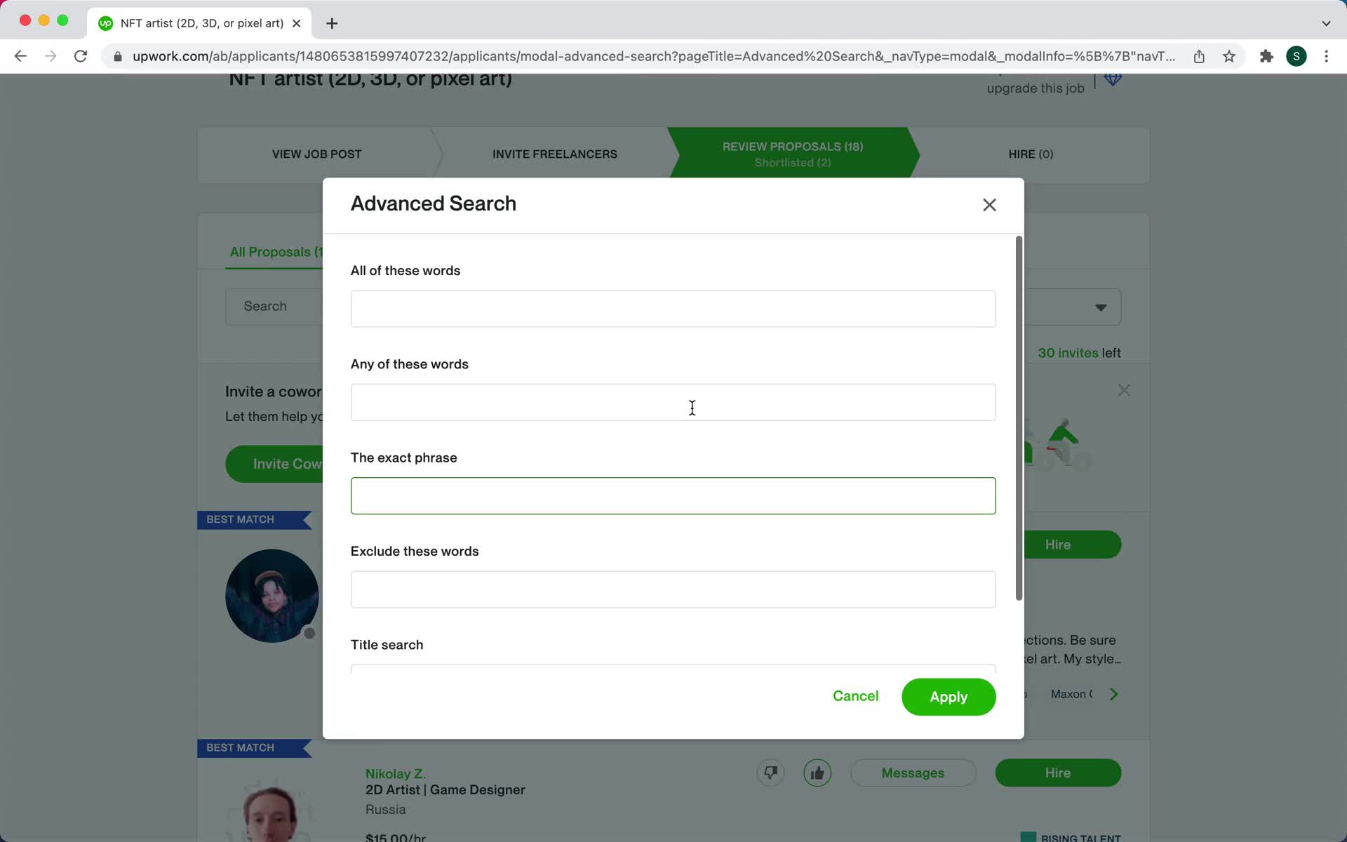 Managing applications on Upwork video thumbnail