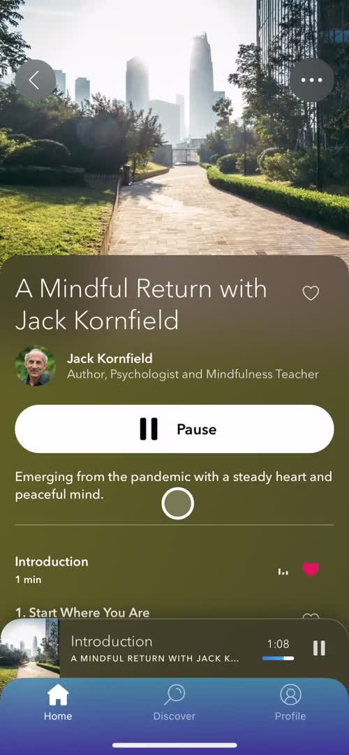 Meditation screenshot