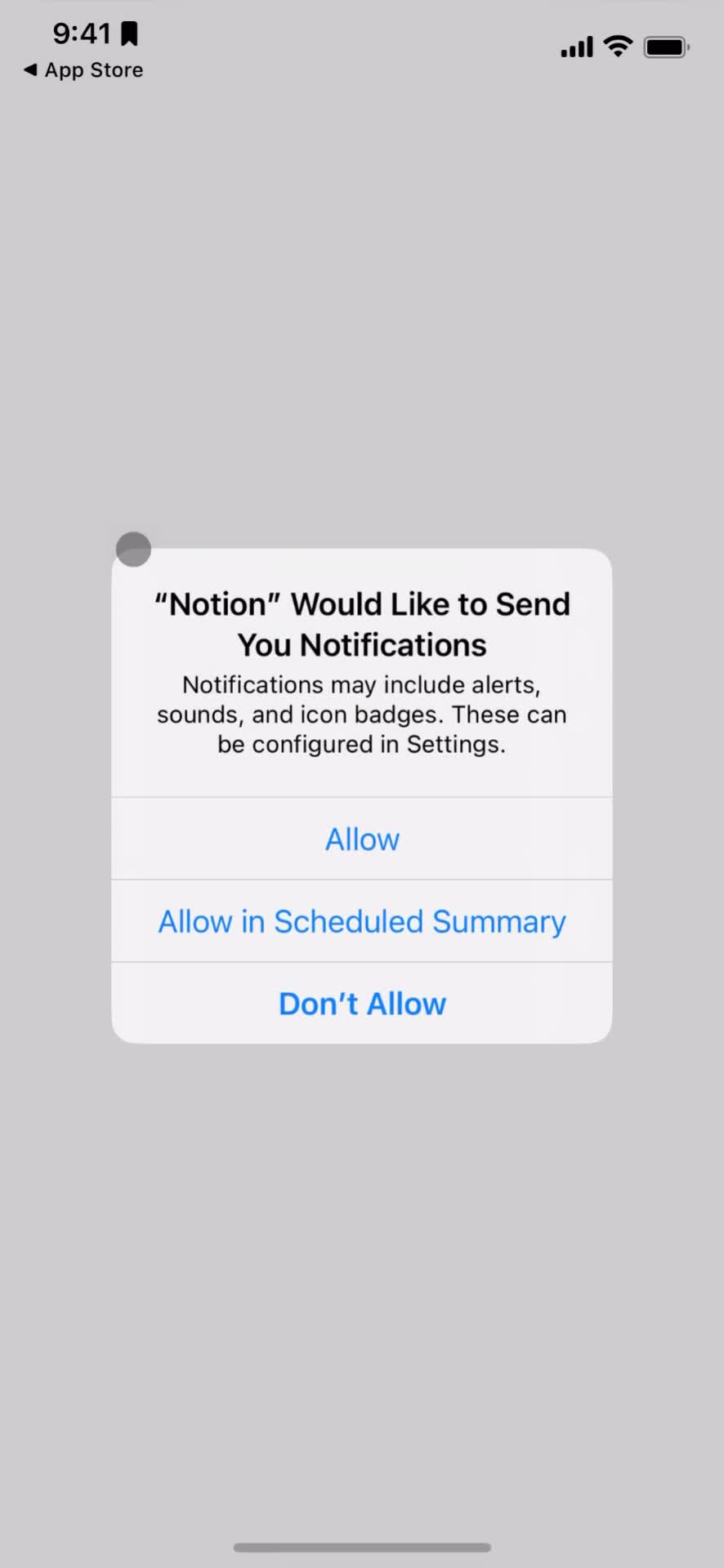 Notion enable notifications screenshot