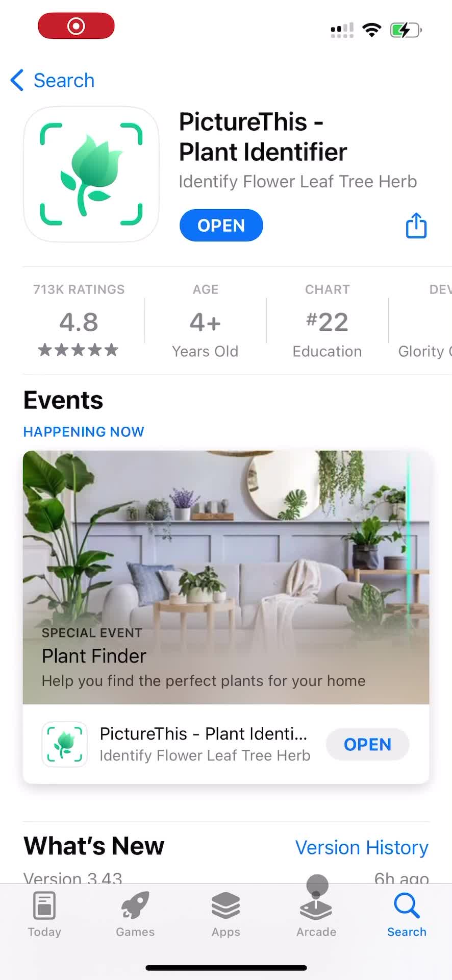 PictureThis app store listing screenshot