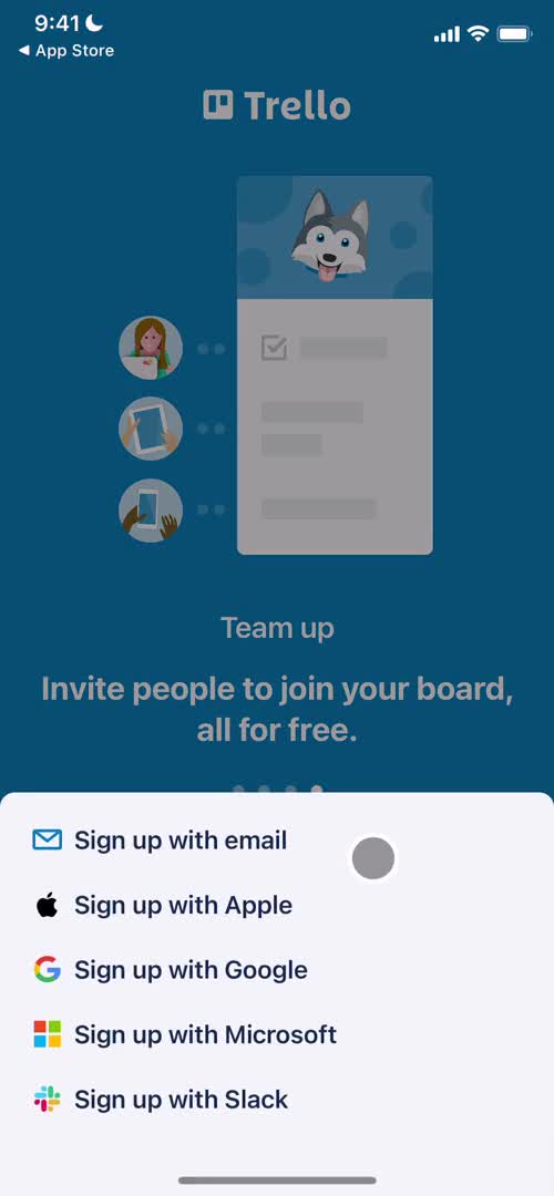 Onboarding screenshot