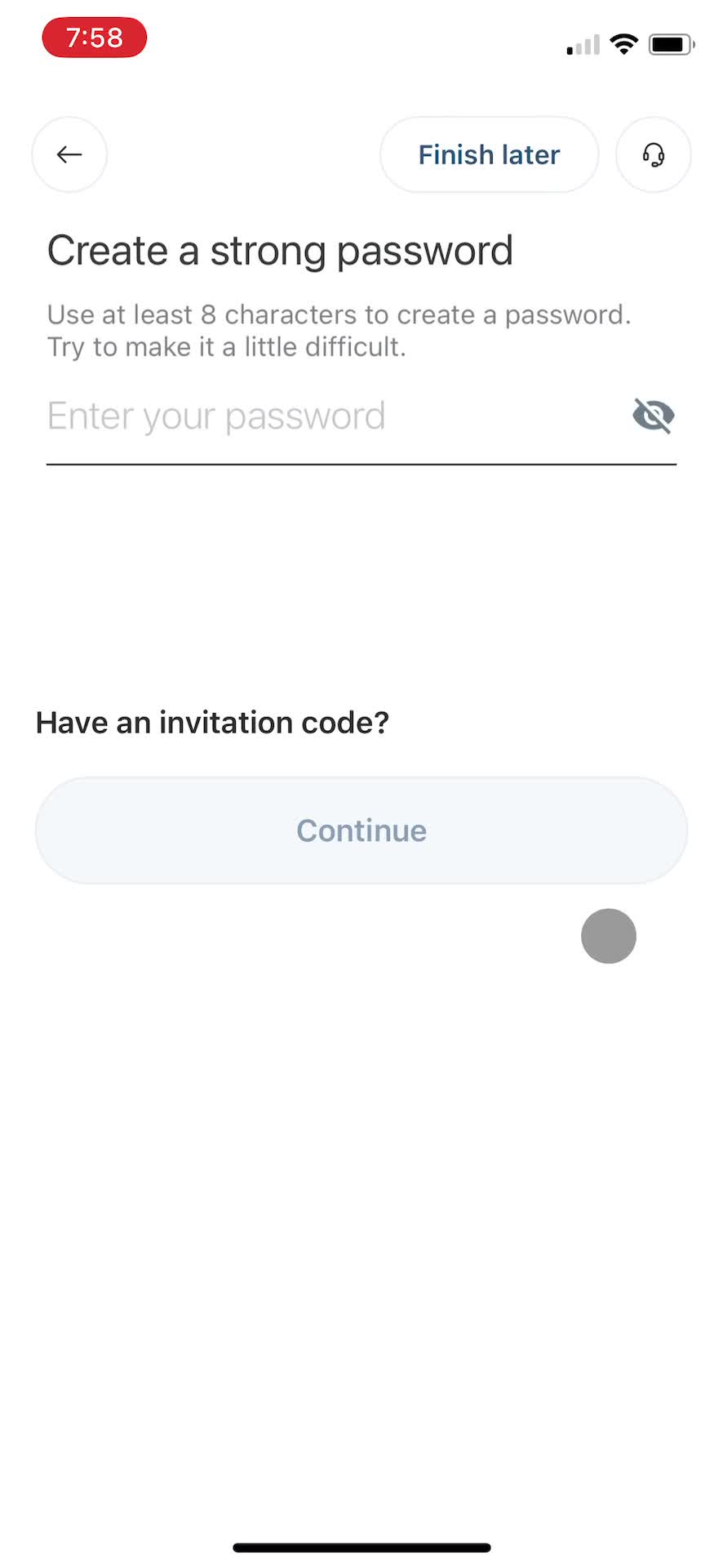 Onboarding screenshot