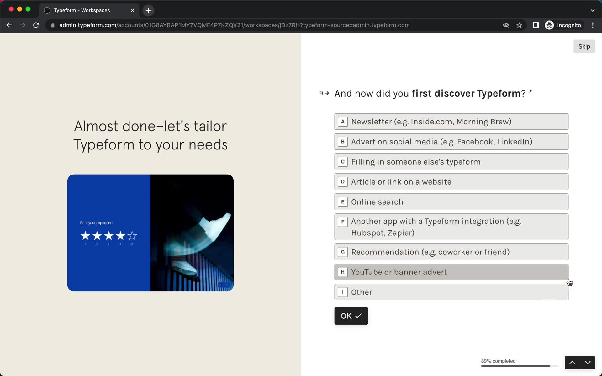 Onboarding screenshot