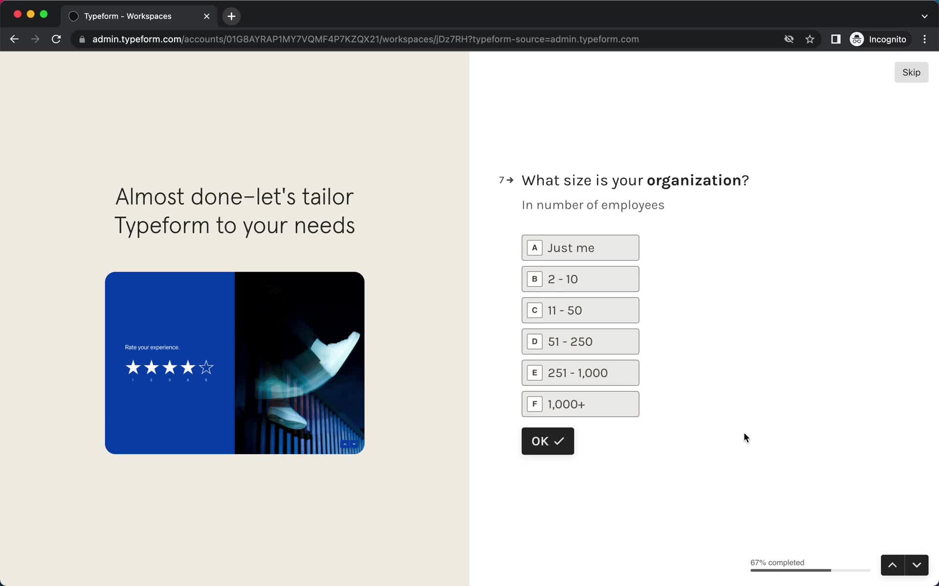 Onboarding screenshot