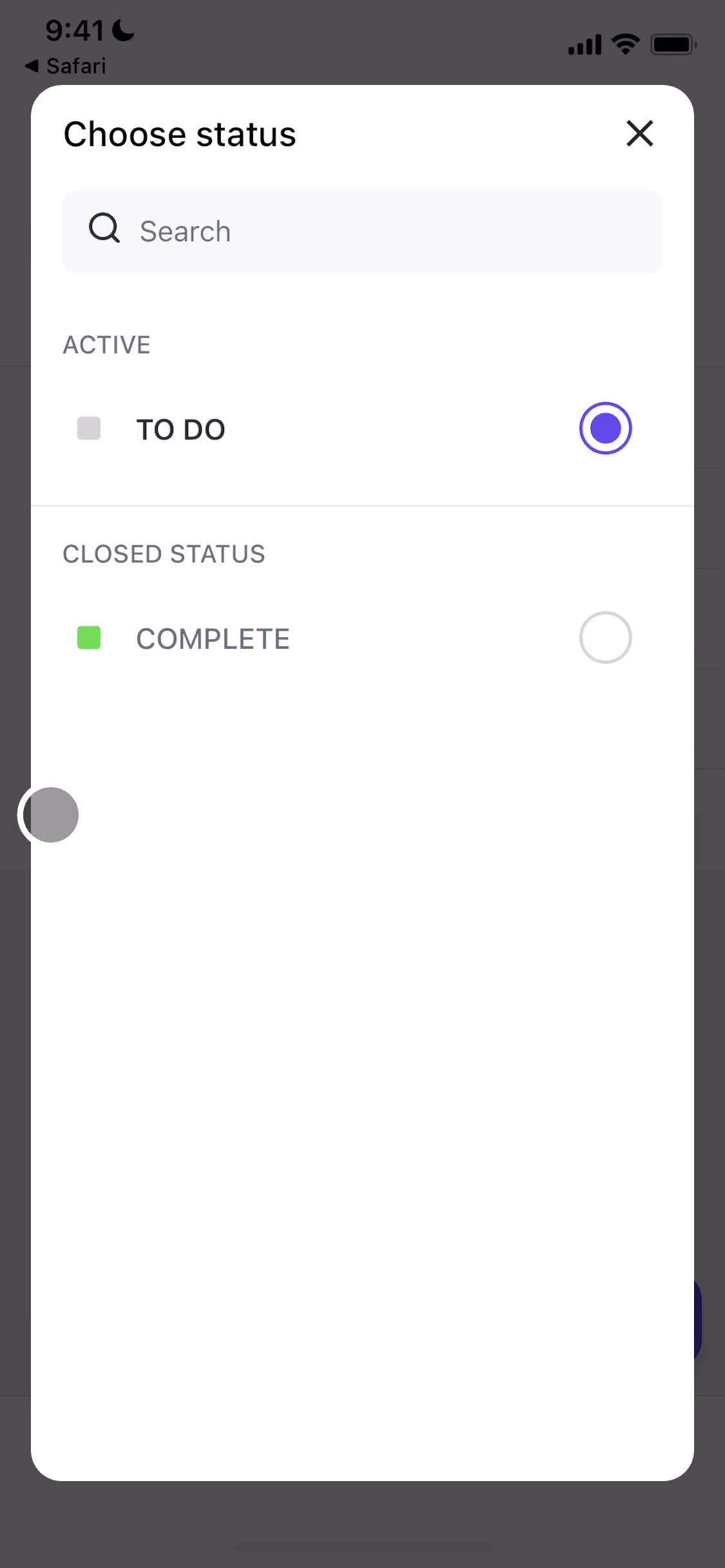 Onboarding screenshot