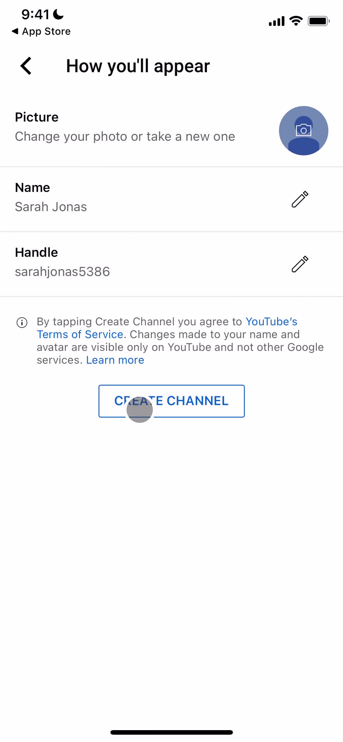 Create channel video thumbnail