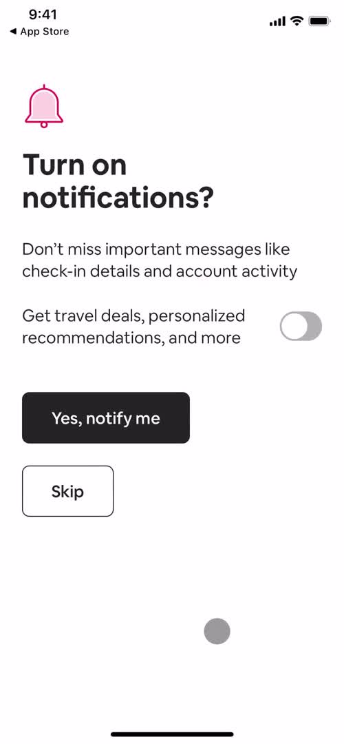 Onboarding screenshot