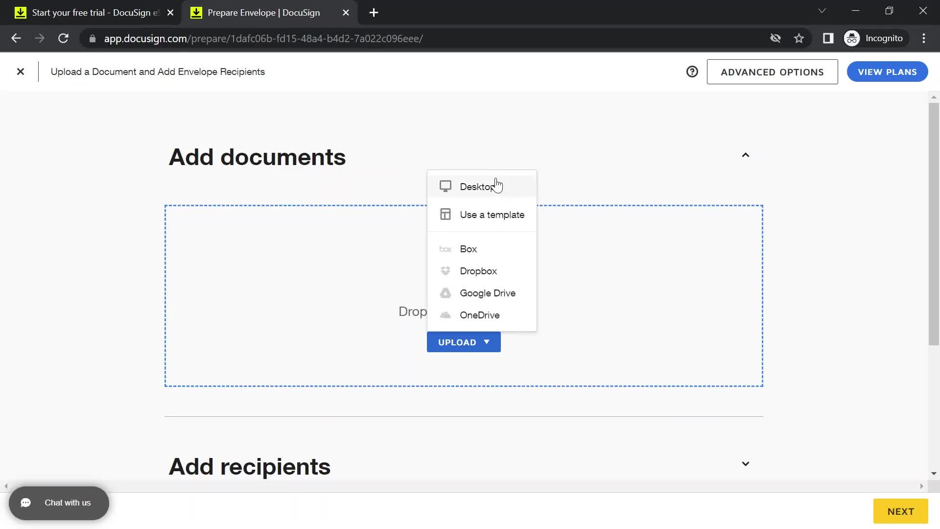 Onboarding screenshot