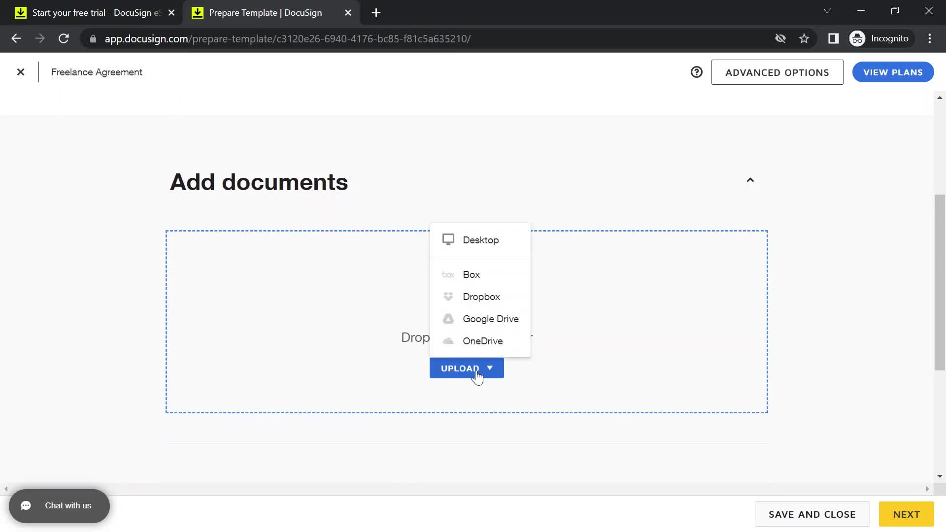 Onboarding screenshot