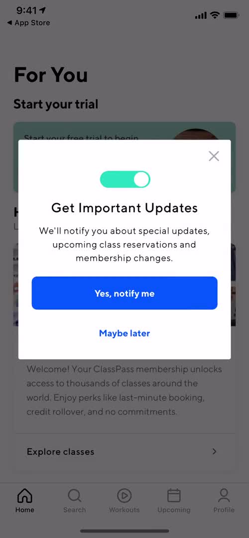 Onboarding screenshot