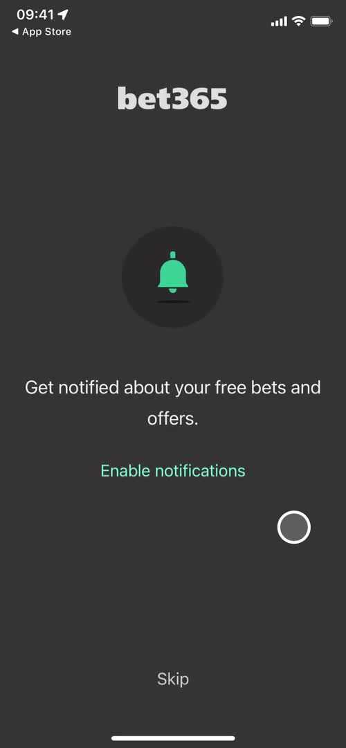 Bet365 enable notifications screenshot