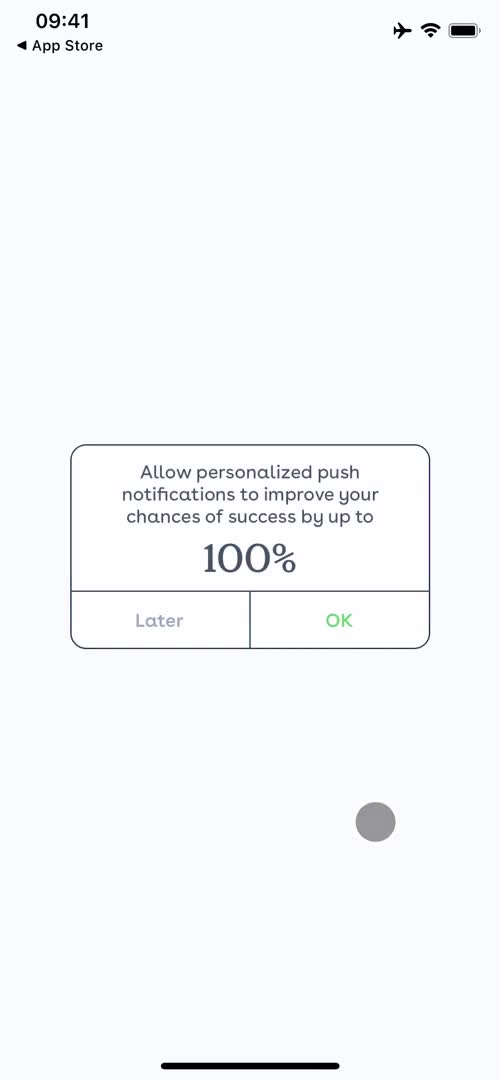 Onboarding screenshot