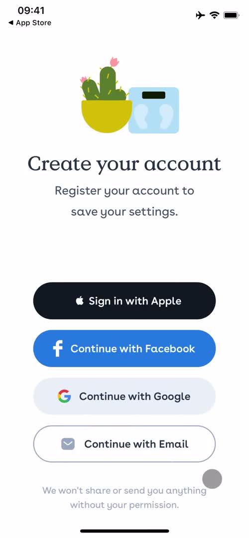 Onboarding screenshot