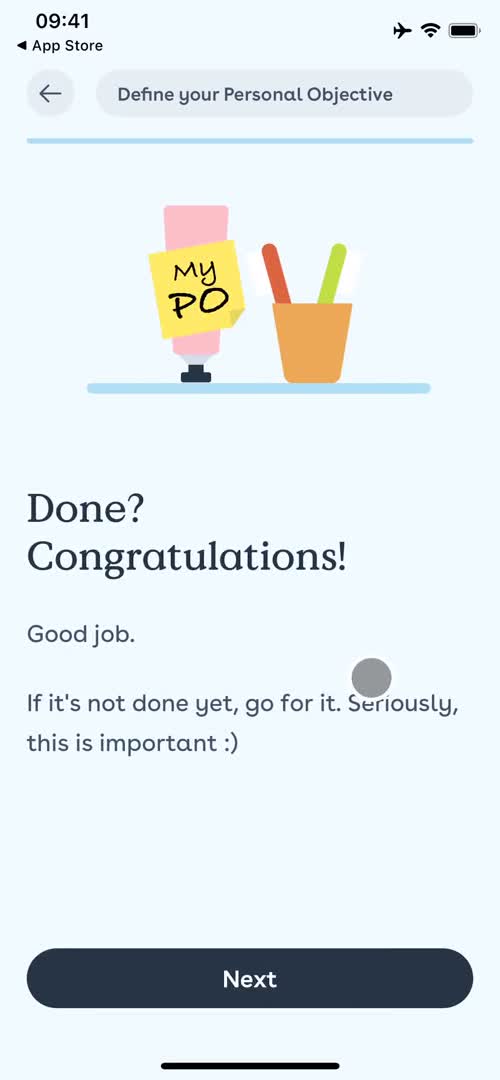 Onboarding screenshot