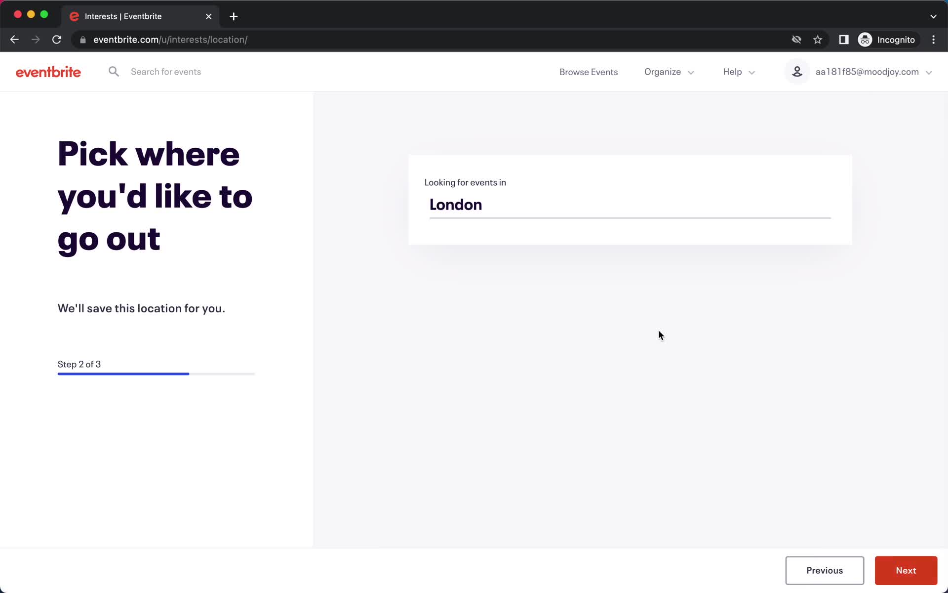 Onboarding screenshot