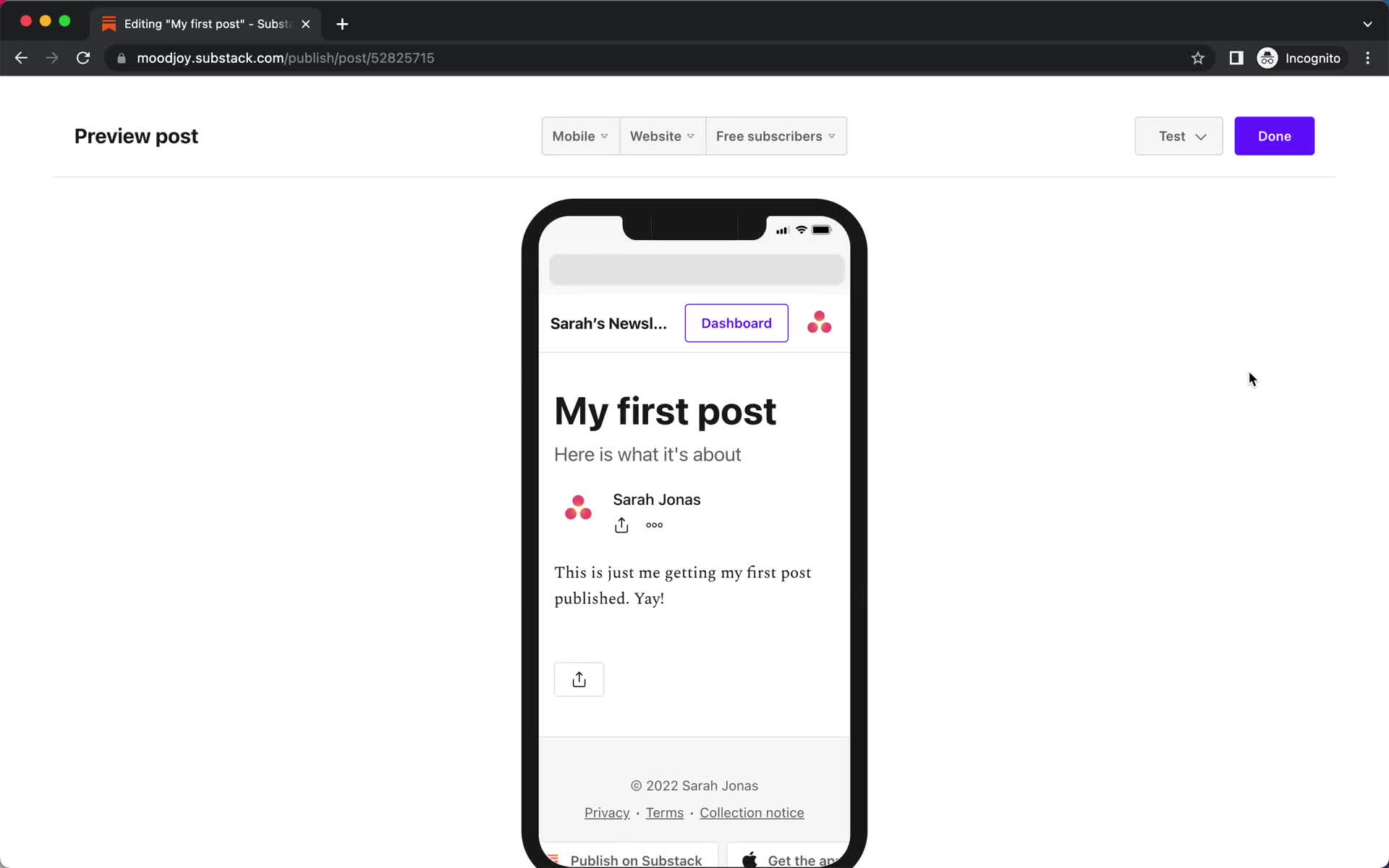 Onboarding screenshot