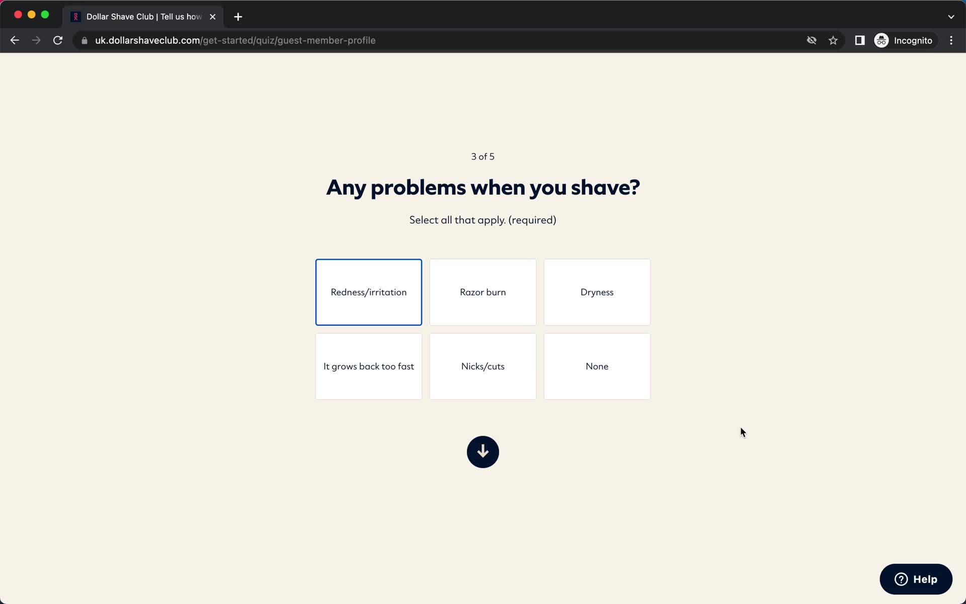 Onboarding screenshot