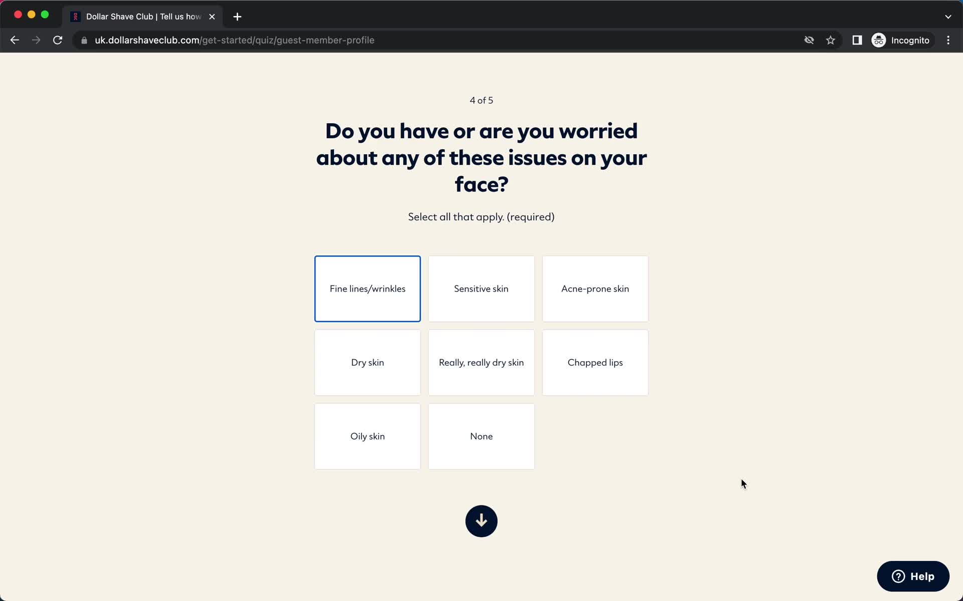 Onboarding screenshot