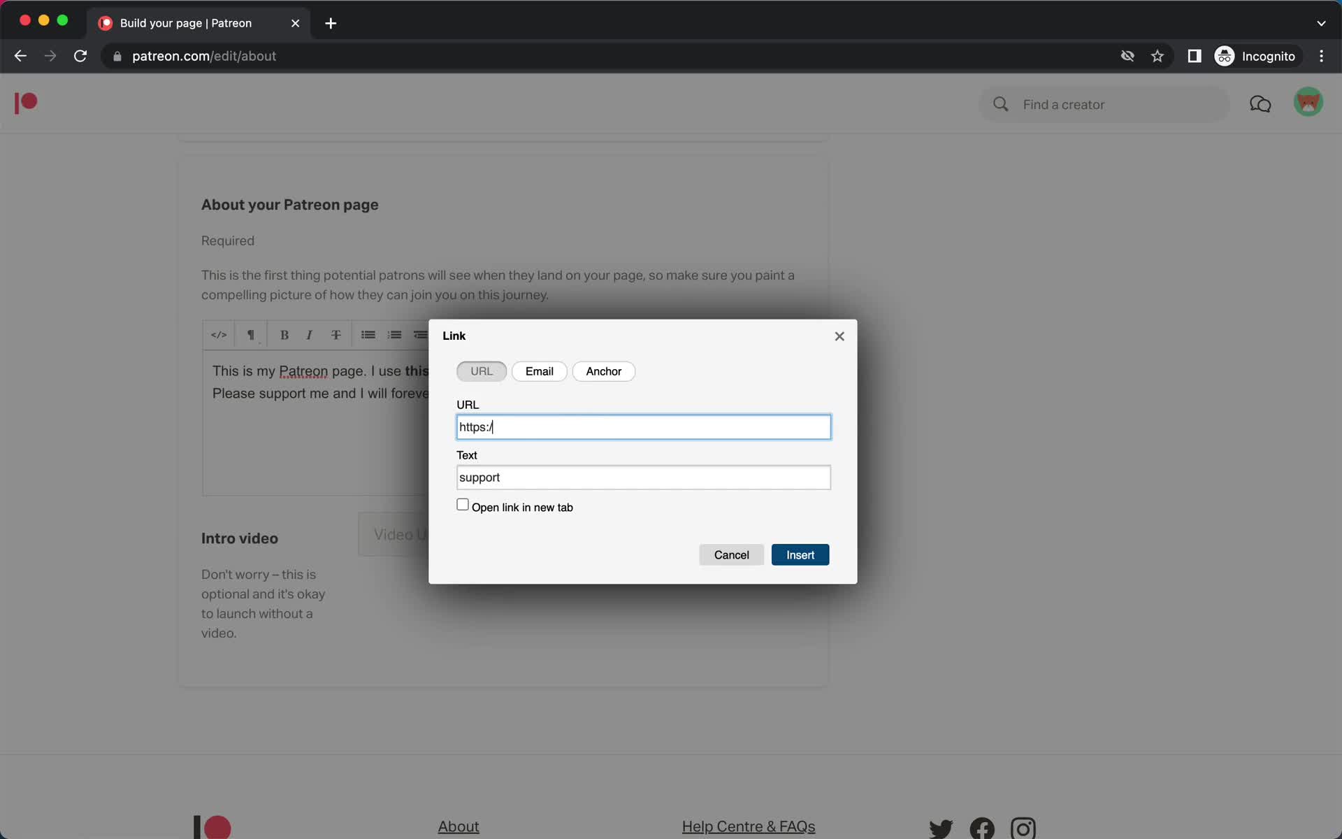 Onboarding screenshot