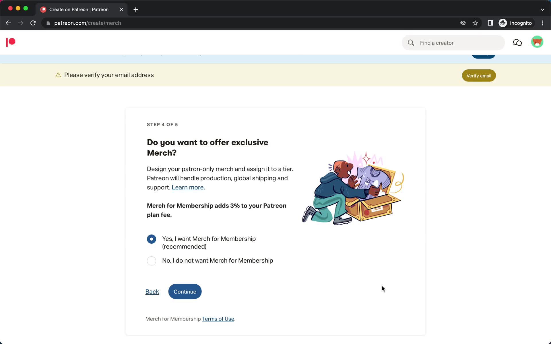 Onboarding screenshot