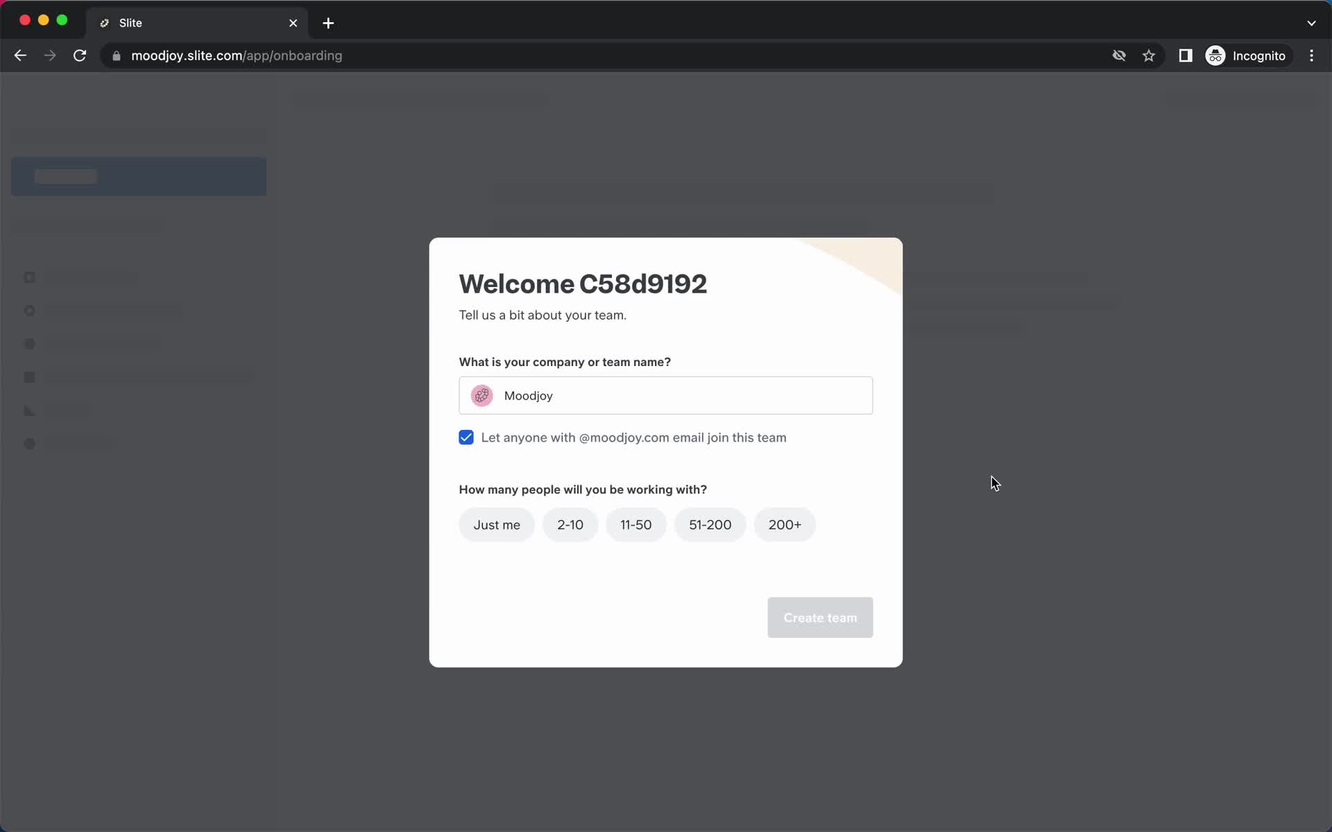 Onboarding screenshot