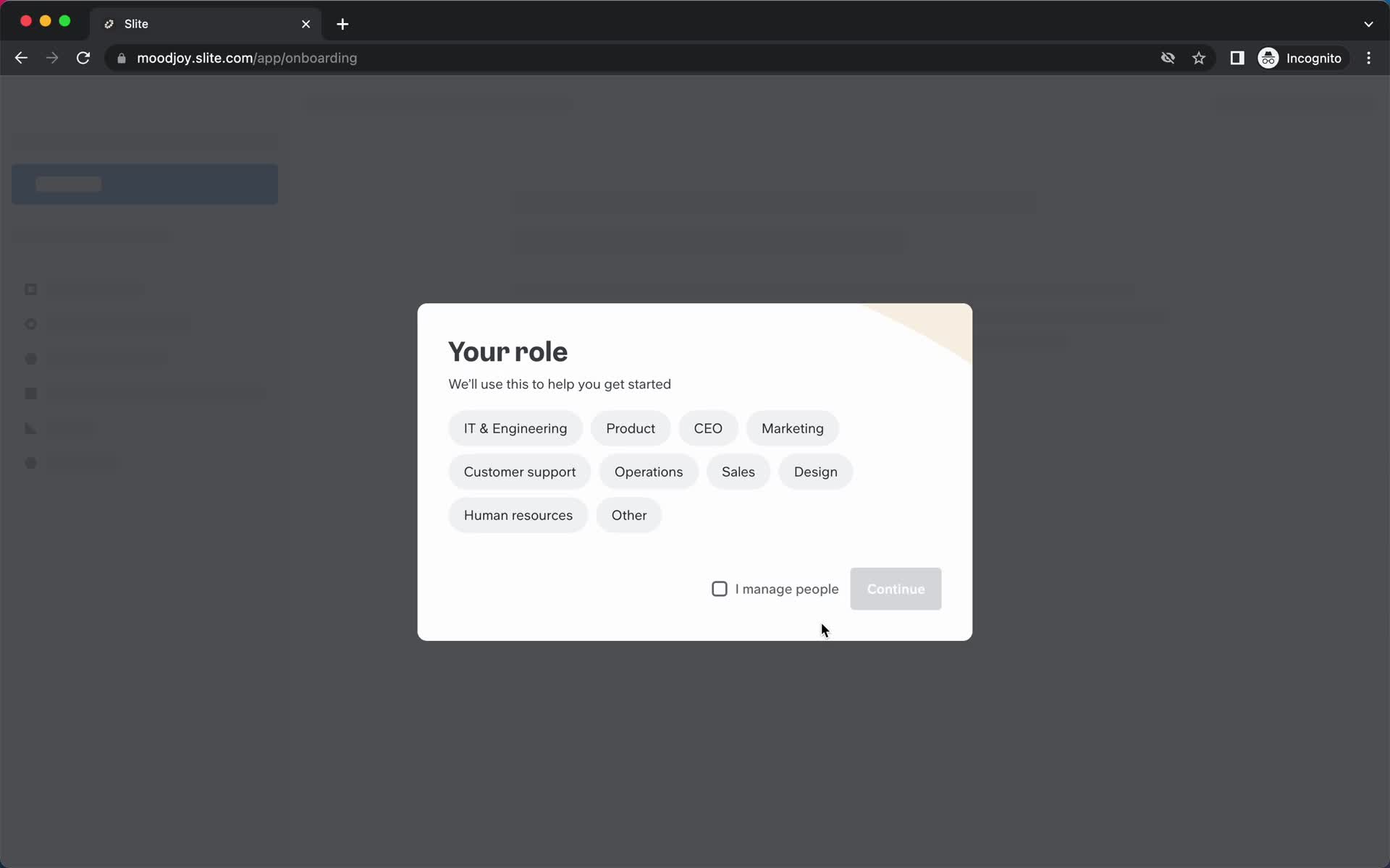 Onboarding screenshot