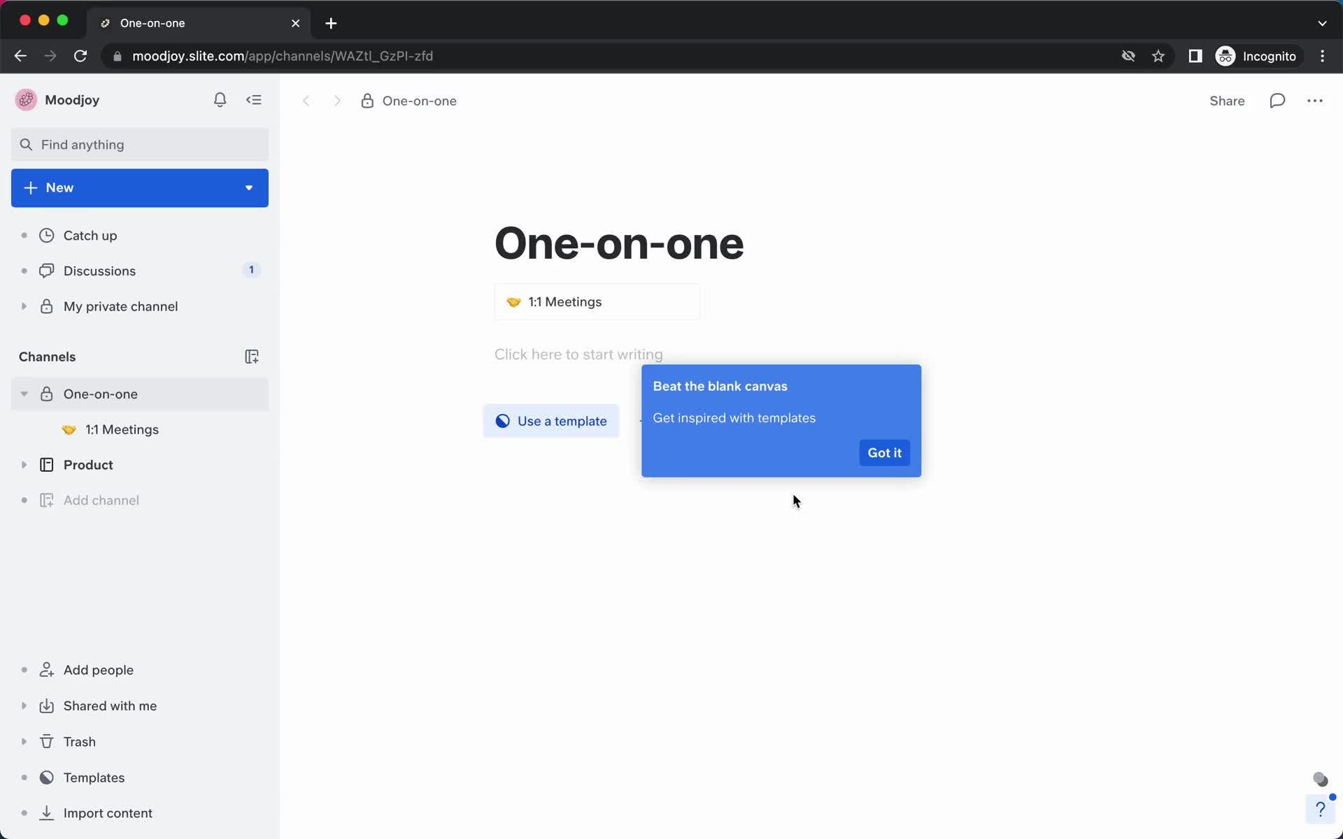 Onboarding screenshot