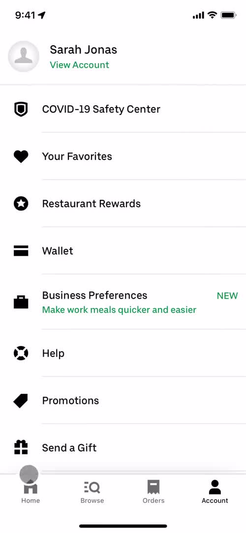 Adding payment details screenshot