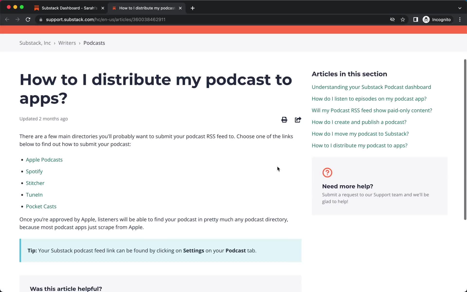 Creating a podcast screenshot