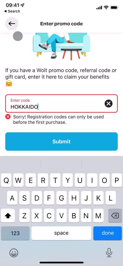 Creating promo codes screenshot