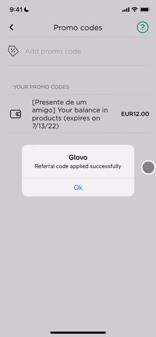 Creating promo codes on Glovo video thumbnail