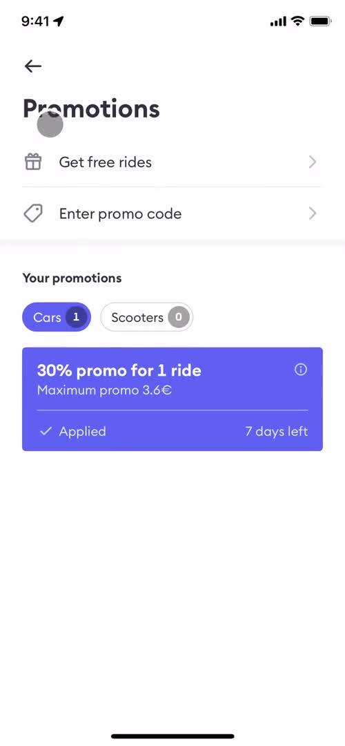 Creating promo codes screenshot