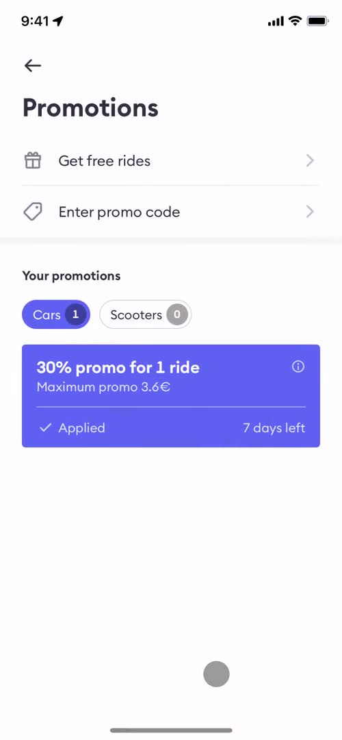 Creating promo codes screenshot