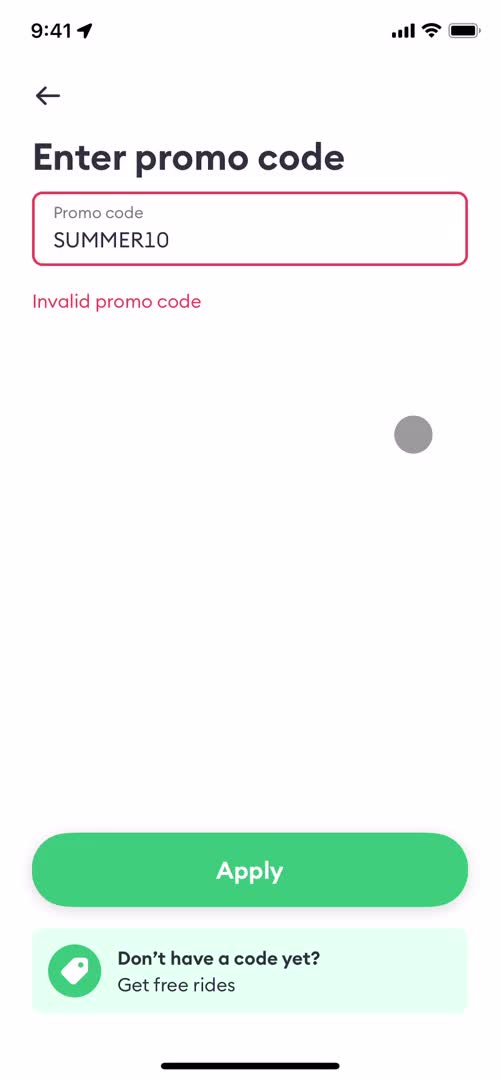 Creating promo codes screenshot