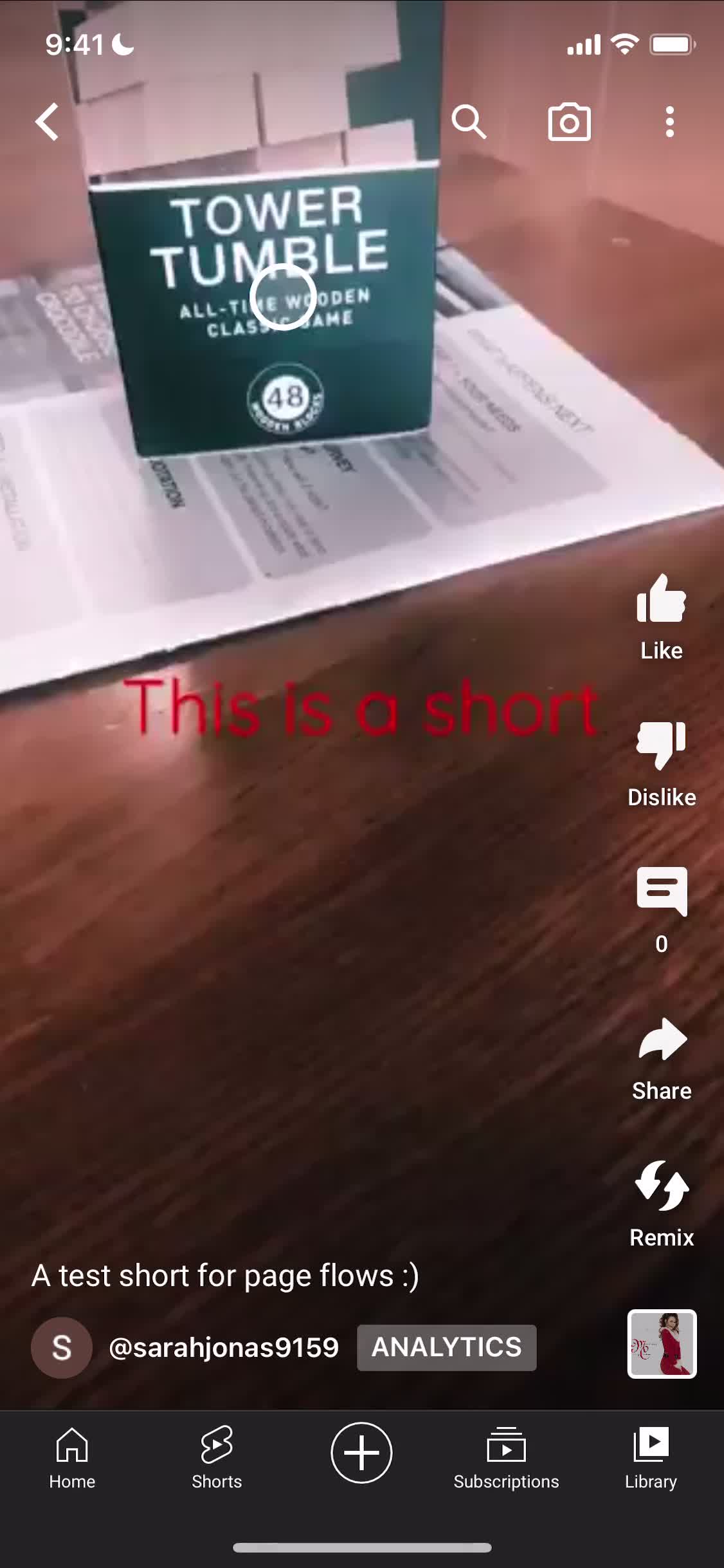 Sharing a video screenshot