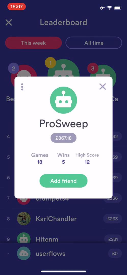 Leaderboards on HQ Trivia video thumbnail