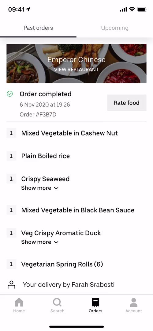 General browsing on Uber Eats video thumbnail