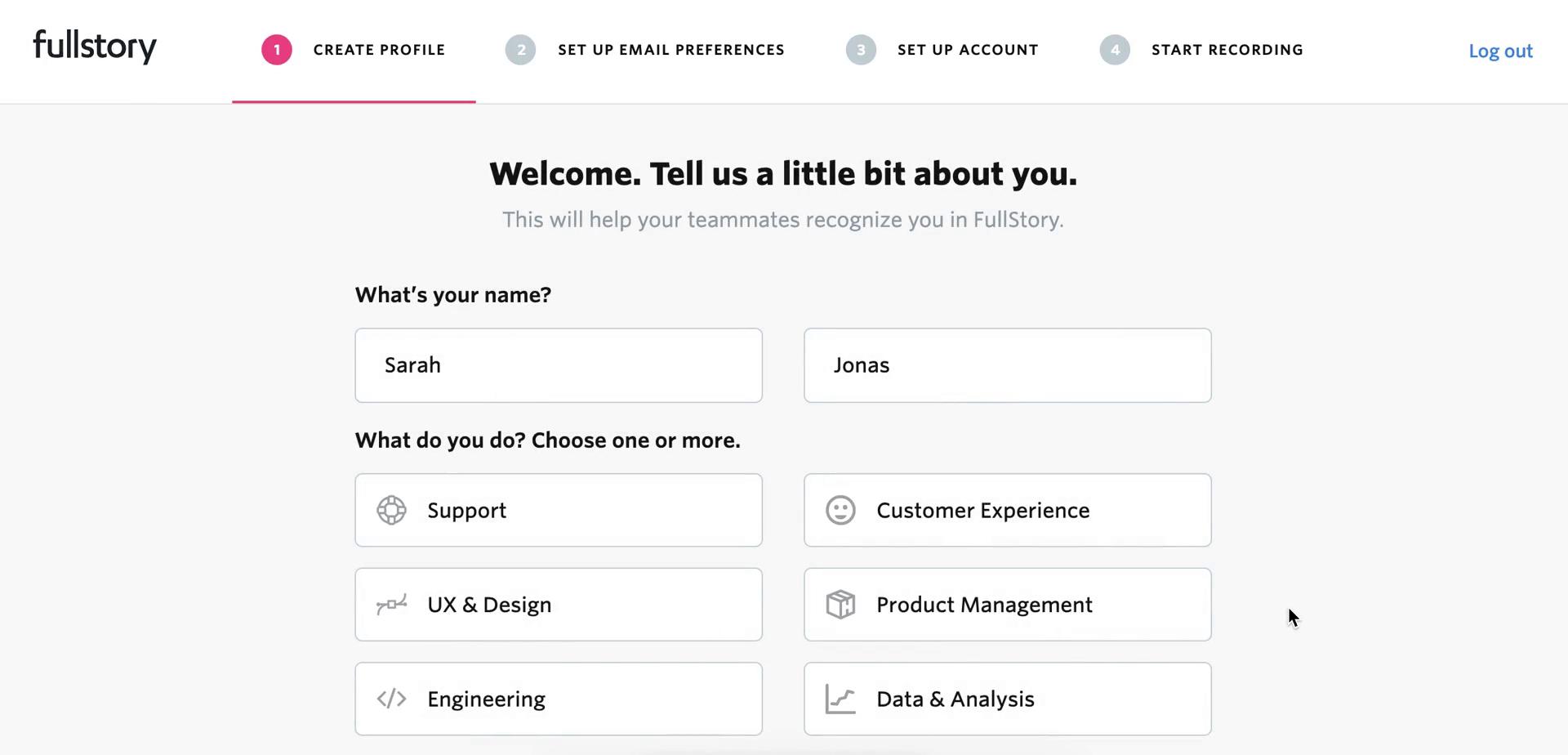 Onboarding screenshot