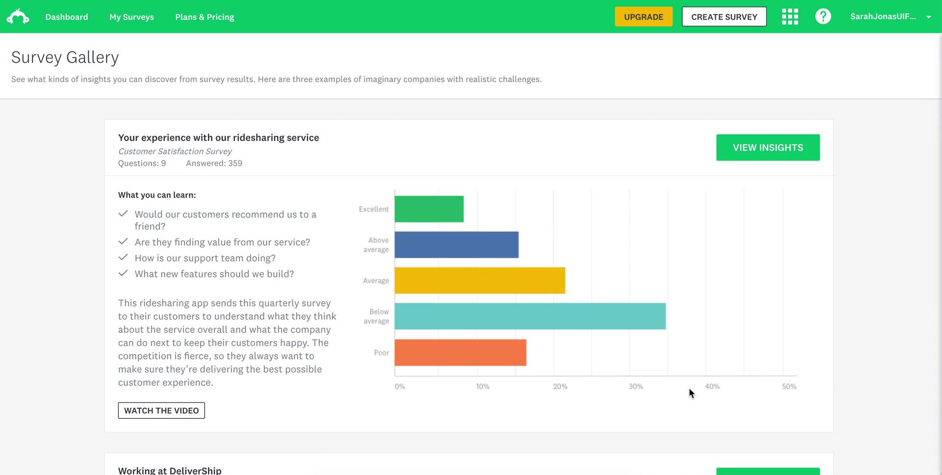 General browsing on SurveyMonkey video thumbnail