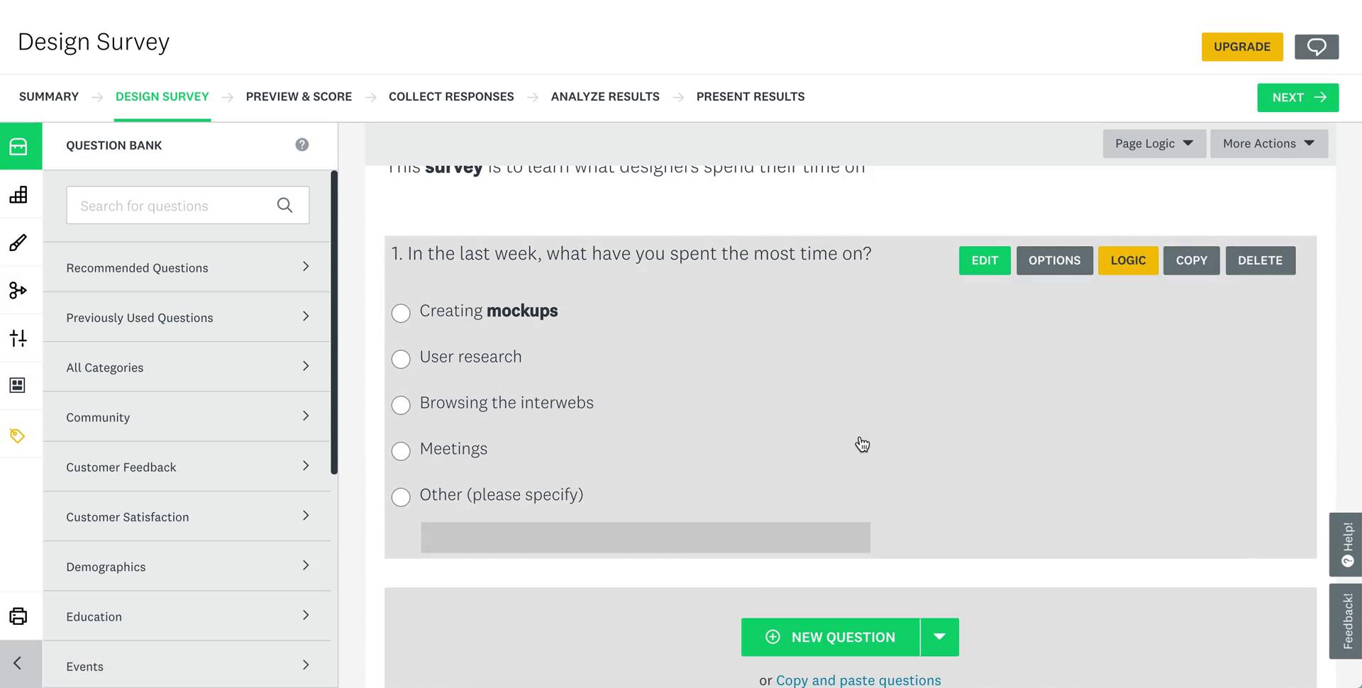 Creating a form on SurveyMonkey video thumbnail