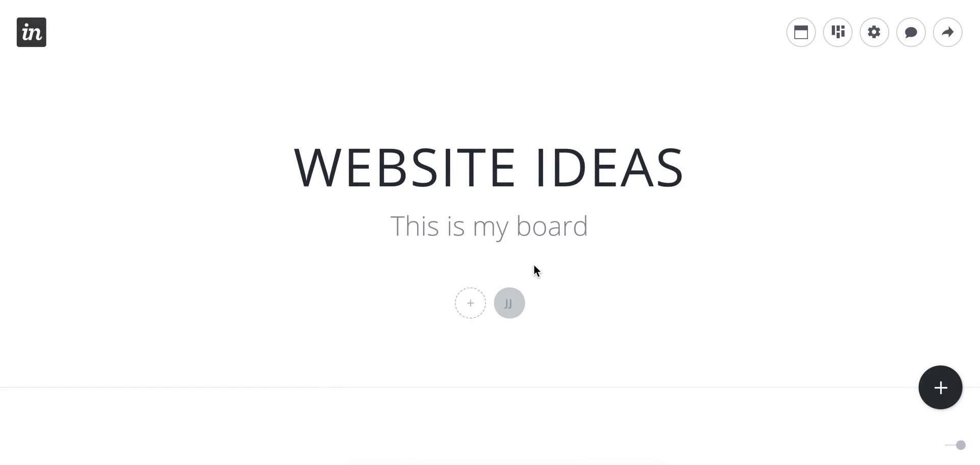 Screenshot of Moodboard on Inviting people on InVision user flow