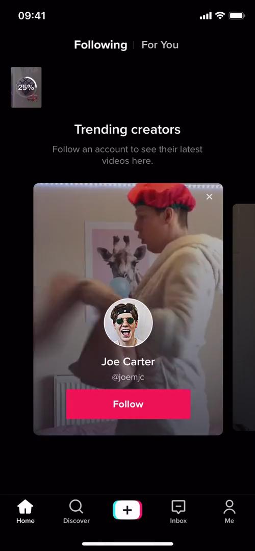 Sharing a video on TikTok video thumbnail