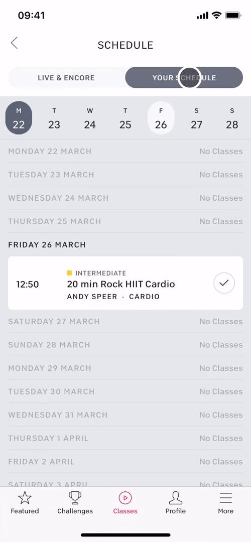 Scheduling a class on Peloton video thumbnail