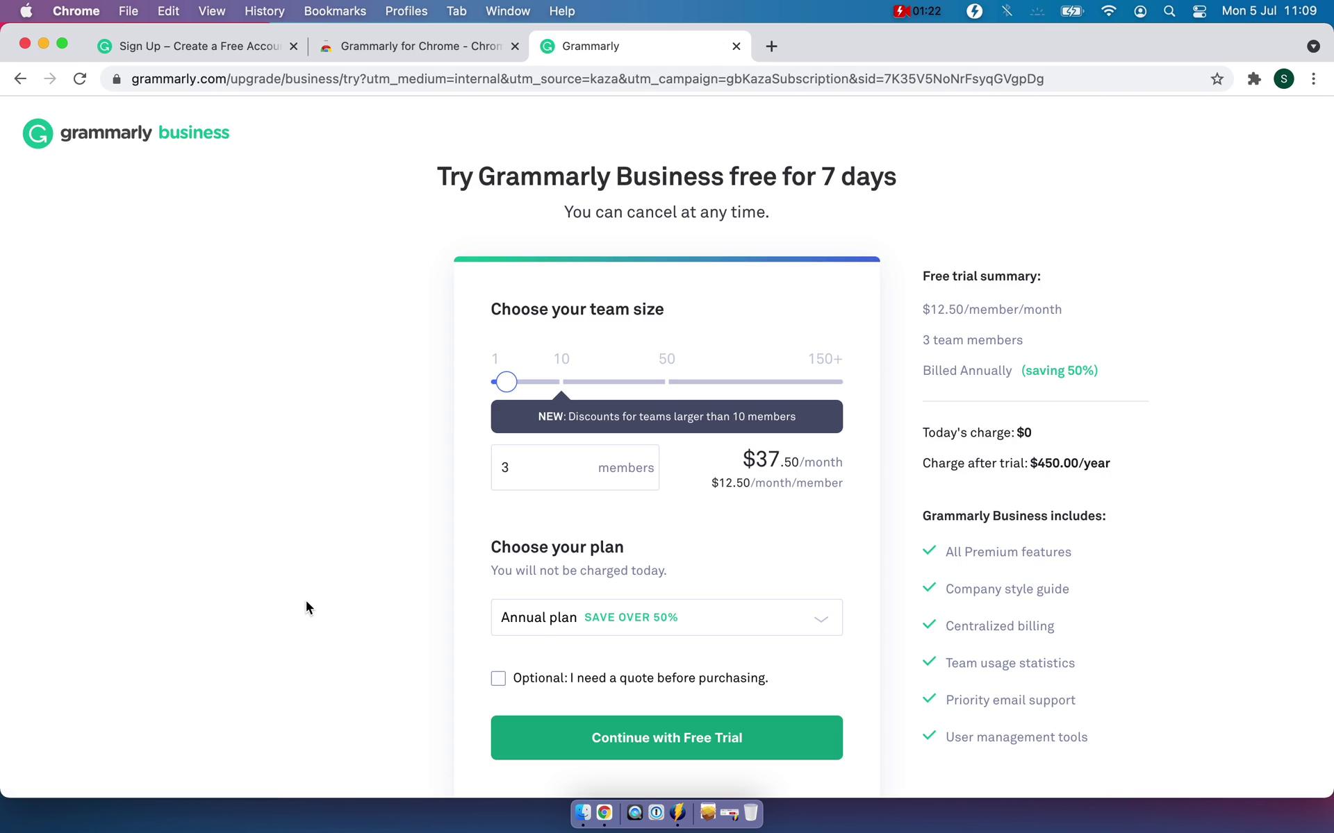 Upgrading your account on Grammarly video thumbnail