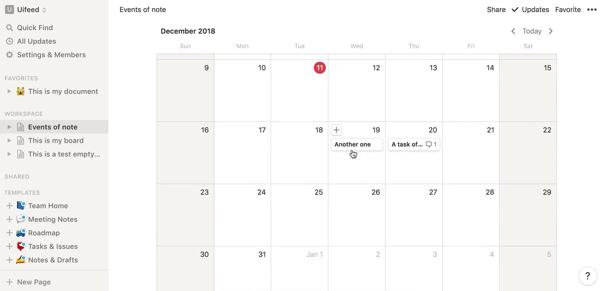 Creating a calendar screenshot